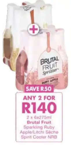 President Hyper Brutal Fruit Sparkling Ruby Apple/Litchi Séche Spirit Cooler NRB offer