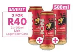 President Hyper Lion Lager Beer Cans offer