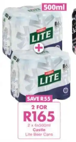 President Hyper Castle Lite Beer Cans offer