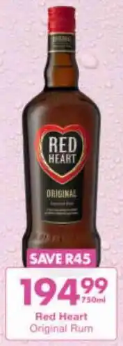 President Hyper Red Heart Original Rum offer