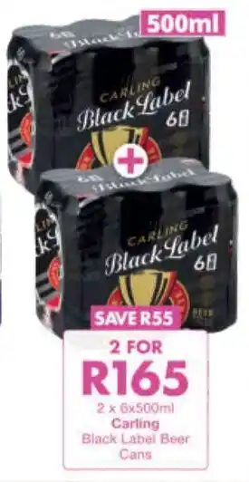 President Hyper Carling Black Label Beer Cans offer
