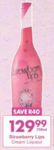 President Hyper Strawberry Lips Cream Liqueur offer
