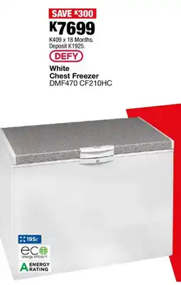OK Furniture DEFY White Chest Freezer offer