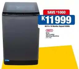 OK Furniture DEFY Grey Top-Loader Washing Machine offer