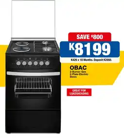 OK Furniture OBAC 2-Burner Gas 2-Plate Electric Stove offer