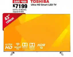 OK Furniture TOSHIBA Ultra HD Smart LED TV offer