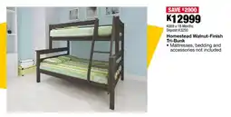 OK Furniture Homestead Walnut-Finish Tri-Bunk offer