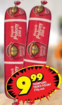 Shoprite Thompsons french polony offer