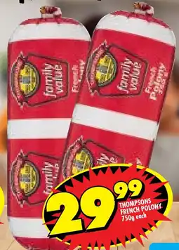 Shoprite Thompsons french polony offer