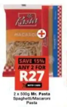 Checkers Mr. Pasta Spaghetti/ Macaroni Pasta offer