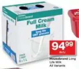 Checkers Housebrand Long Life Milk offer