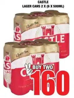 Boxer Castle lager cans offer