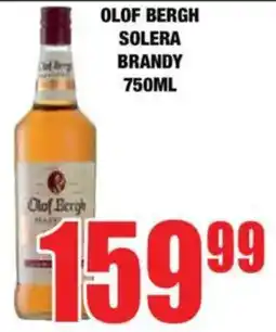 Boxer Olof bergh solera brandy offer