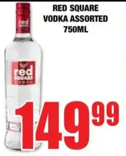 Boxer Red square vodka assorted offer
