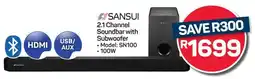 Pick n Pay Hypermarket SANSUI 2.1 Channel Soundbar with Subwoofer offer