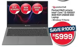 Pick n Pay Hypermarket Packard Bell Lemans Intel Core i3-1005G1 8GB RAM 256GB SSD Laptop offer