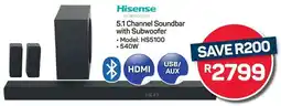 Pick n Pay Hypermarket Hisense 5.1 Channel Soundbar with Subwoofer offer