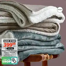 Checkers Hyper Essentials Melange Sherpa Blanket offer