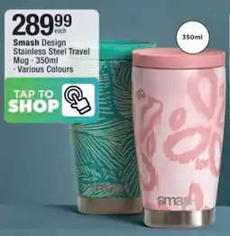 Checkers Hyper Smash Design Stainless Steel Travel Mug offer