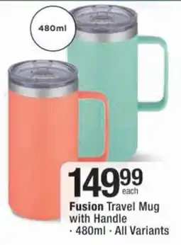 Checkers Hyper Fusion Travel Mug with Handle offer