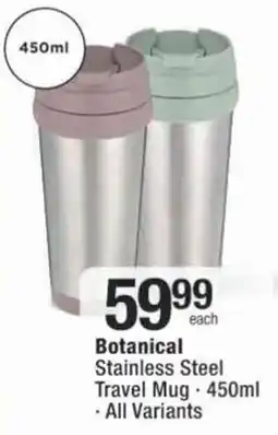 Checkers Hyper Botanical Stainless Steel Travel Mug offer