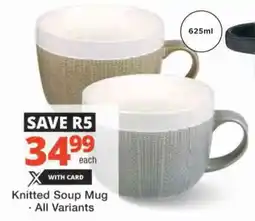 Checkers Hyper Knitted Soup Mug offer