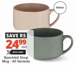Checkers Hyper Speckled Soup Mug offer