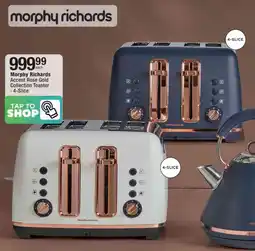 Checkers Hyper Morphy Richards Accent Rose Gold Collection Toaster offer