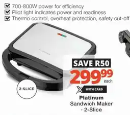 Checkers Hyper Platinum Sandwich Maker offer