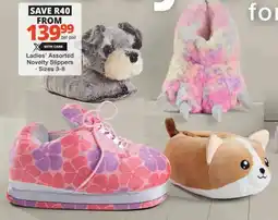 Checkers Hyper Ladies' Assorted Novelty Slippers offer