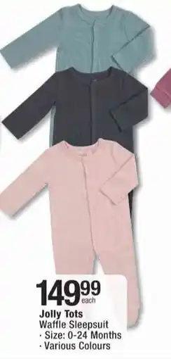 Checkers Hyper Jolly Tots Waffle Sleepsuit offer