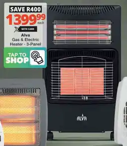 Checkers Hyper Alva Gas & Electric Heater offer