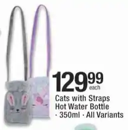 Checkers Hyper Cats with Straps Hot Water Bottle offer
