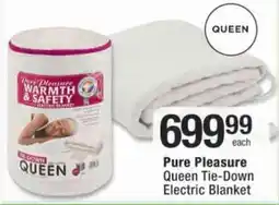 Checkers Hyper Pure Pleasure Queen Tie-Down Electric Blanket offer