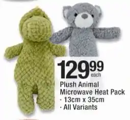 Checkers Hyper Plush Animal Microwave Heat Pack offer