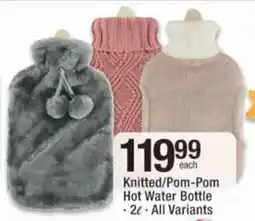 Checkers Hyper Knitted/Pom-Pom Hot Water Bottle offer