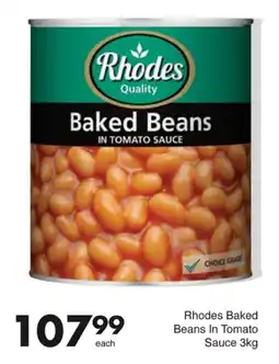 Save Hyper Rhodes Baked Beans In Tomato Sauce offer