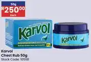 Africa Cash and Carry Karvol Chest Rub-50g Each offer