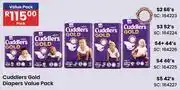 Africa Cash and Carry Cuddlers Gold Diapers (Value Pack)-Per Pack offer