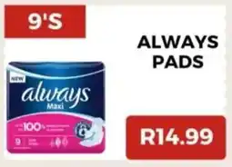 Saverite Always pads offer