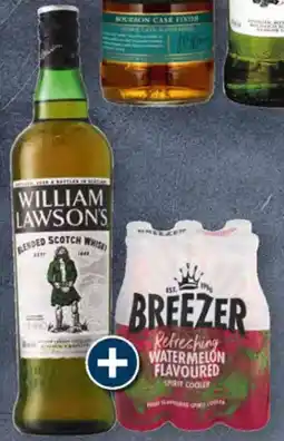 Pick n Pay William Lawson's Blended Scotch Whisky and Breezer Spirit Cooler Assorted offer