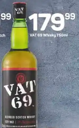 Pick n Pay VAT 69 Whisky offer