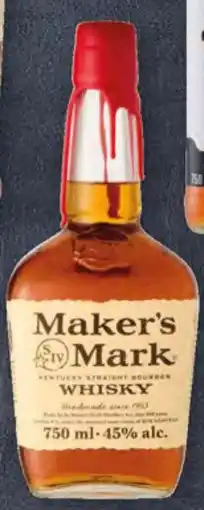 Pick n Pay Maker's Mark Kentucky Straight Bourbon Whisky offer