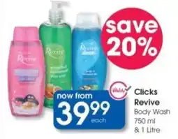 Clicks Clicks Revive Body Wash offer