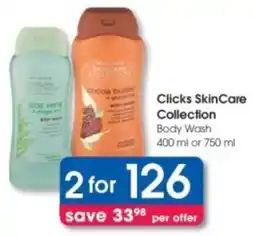 Clicks Clicks SkinCare Collection Body Wash offer