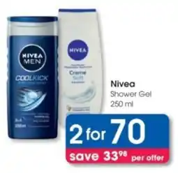 Clicks Nivea Shower Gel offer