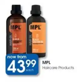 Clicks MPL Haircare Products offer
