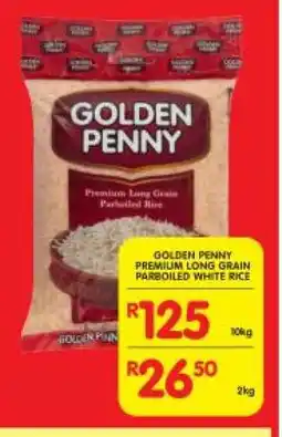 Shoprite GOLDEN PENNY PREMIUM LONG GRAIN PARBOILED WHITE RICE offer