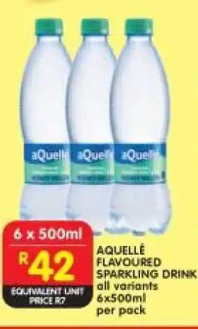 Shoprite aQuellé Flavoured Sparkling Drink offer