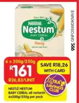 Shoprite NESTLÉ NESTUM BABY CEREAL all variants offer